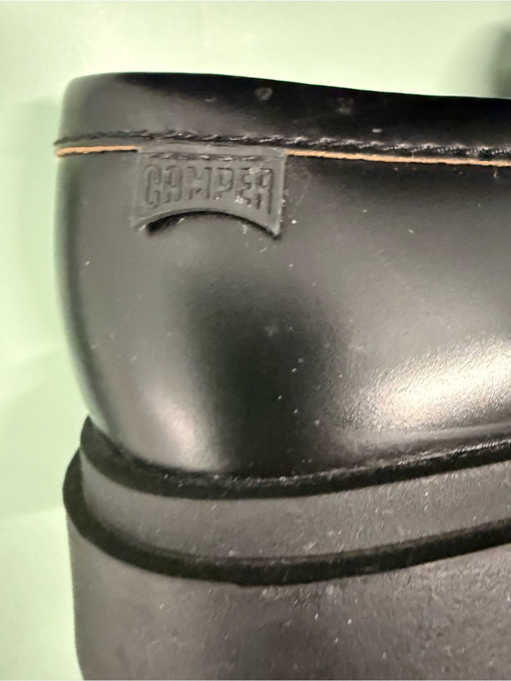 Camper Walden Black Leather Loafers - Picture 9 of 13